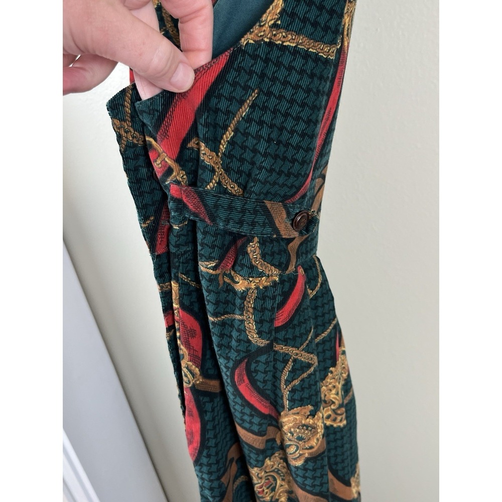 Bryn Connelly NWT Corduroy Midi Dress Sz 14 Equestrian Prairie Modest Buttons. - Picture 6 of 11